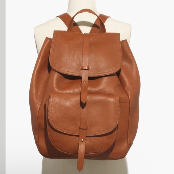 Madewell leather The Transport Rucksack backpack English Saddle brown - Picture 1 of 8